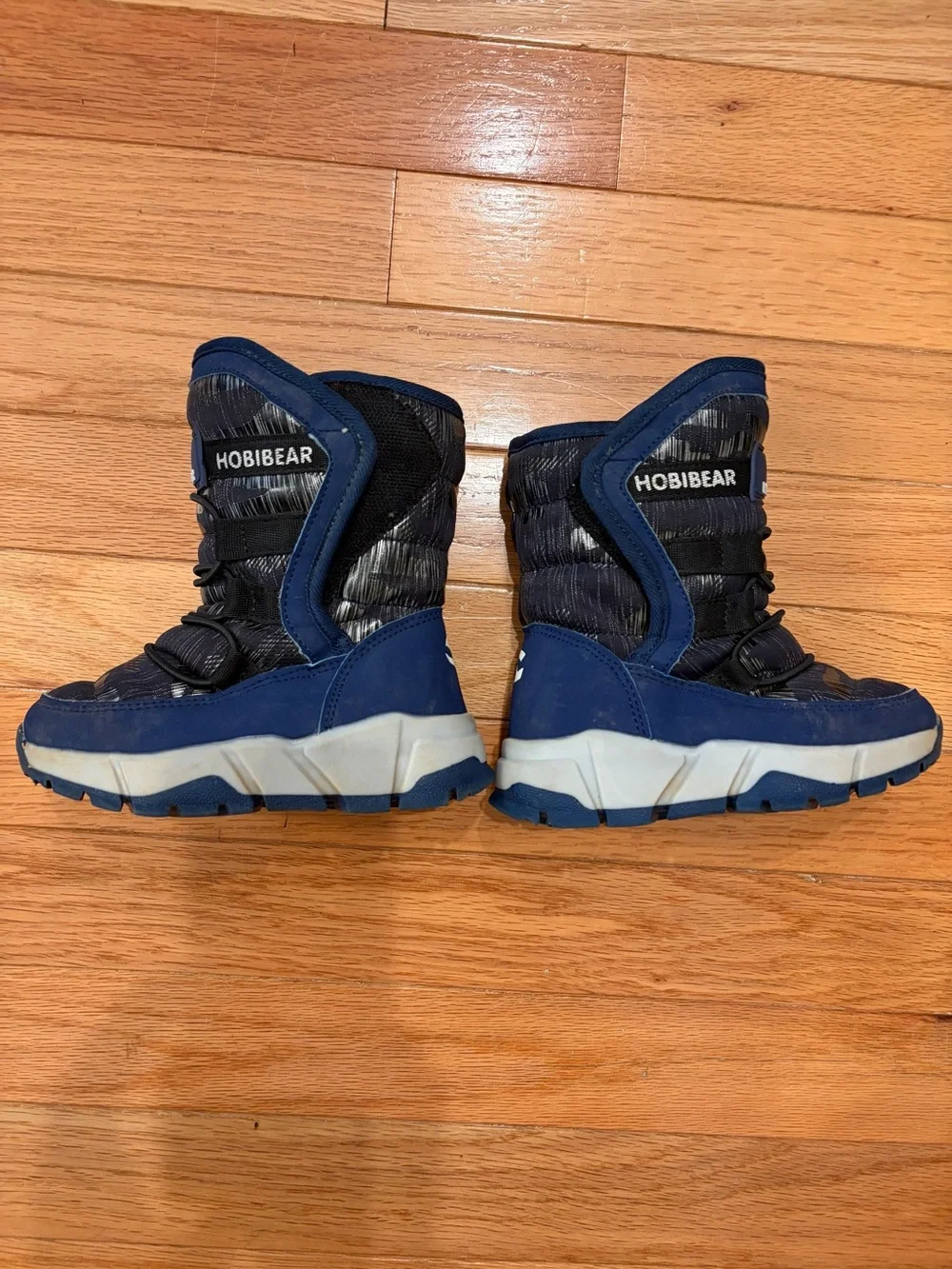 Hobibear Kids Navy Blue Lined Winter Boots